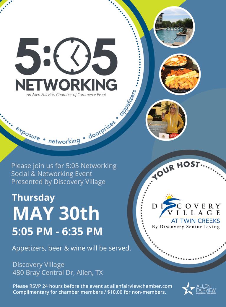 5:05 Networking - Discovery Village at Twin Creeks